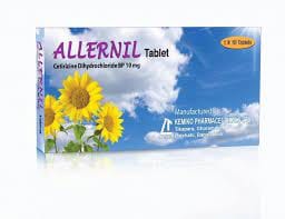 Tablet Allernil 10mg (100's pack)